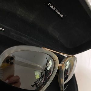 Dolce & Gabbana Tortoise Aviator Sunglasses